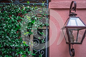 Rainbow row street in charleston south carolina scenery and hist