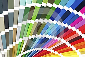 Rainbow Sample Colors Catalogue. Color Guide Palette Background.