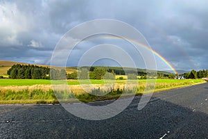 Rainbow in the Scottish Highlands, Scotland