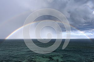 Rainbow and sea