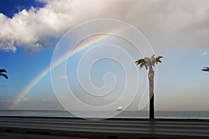 Rainbow on the sea