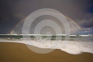 Rainbow at sea