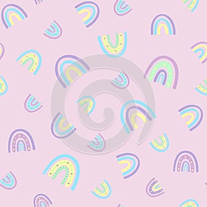 rainbow seamless pattern. Childrens pattern