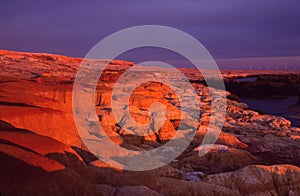 Rainbow Shoal at sunset