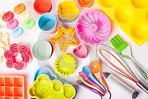 Rainbow silicone confectionery untersils