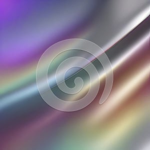 Rainbow and silver gradient with smooth color transitions. AI-Generated.