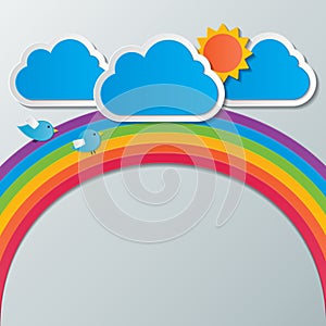 Rainbow sky background