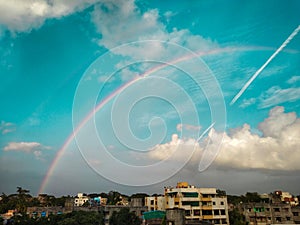 Rainbow on the sky photo