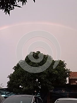 rainbow sky photograph wall view