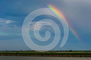 Rainbow in the sky photo