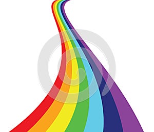 Rainbow slide background