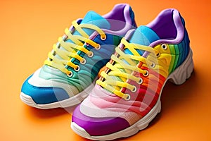 Rainbow sneakers - Generative AI