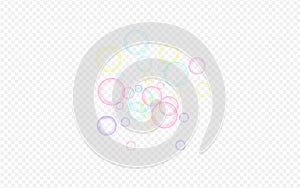 Rainbow Soap Bubble Isolated Transparent