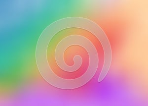 Rainbow coloured blurred gradient mesh background and backdrop