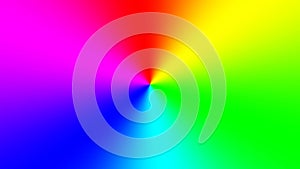 Rainbow spectral gradient rotating slowly clockwise