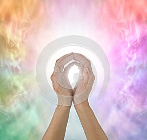 Rainbow Spectrum Energy healing hands