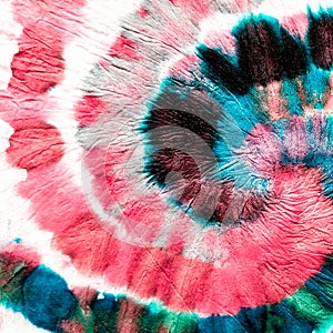 Rainbow Spiral Shibori Texture. Beige Swirl Watercolor Painting. Purple Ink Chinese Art. Coral Dirty Art Graffiti. Colorful Monoch