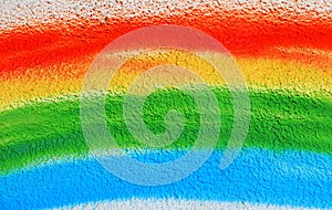 Rainbow spray paint background HDR effect