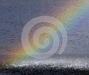 Rainbow in the spray