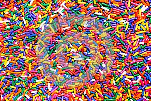 Rainbow sprinkles background