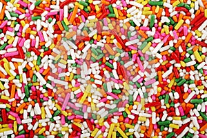 Rainbow sprinkles background