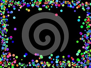 Rainbow sprinkles border