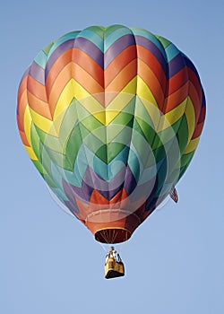 Rainbow Stripe Hot Air Balloon