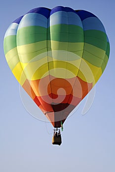 Rainbow Stripe Hot Air Balloon