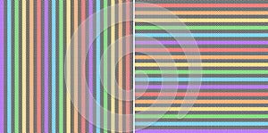 Rainbow stripe pattern herringbone vector. Seamless colorful dark bright neon lines in black, purple, blue, green, orange, red.