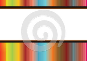 Rainbow stripes frame