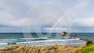 Rainbow surf beach