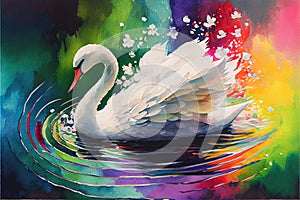 Rainbow Swan