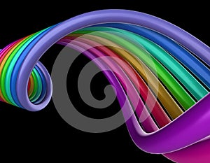 Rainbow swirl