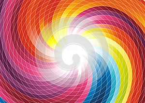 Rainbow swirl - abstract colorful background