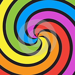 Rainbow swirl background