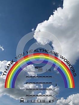 Rainbow symbol of support