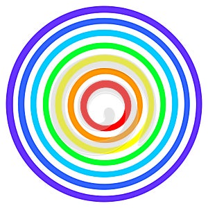 Rainbow target