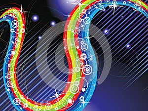 Rainbow theme concept