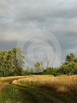 Rainbow after thunderstorm