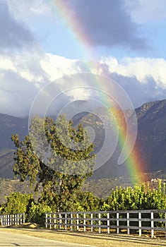 Rainbow and Topa Topa Mountains