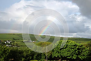 Rainbow in the Tralee countryside in County Kerry, Ireland