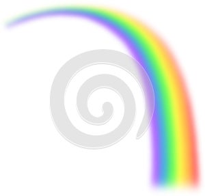 Rainbow in transparent background