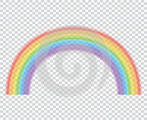 Rainbow on a transparent background.