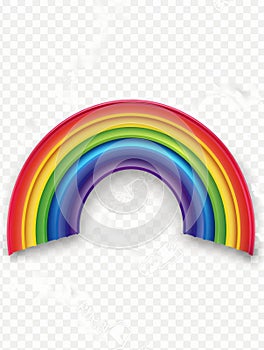 Rainbow transparent background