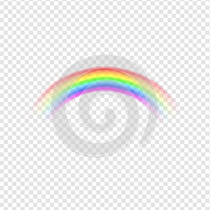 Rainbow on transparent background