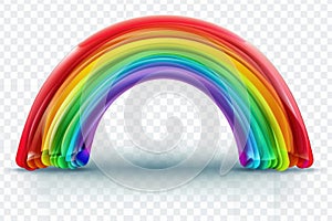 Rainbow transparent background
