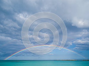 Rainbow travel background