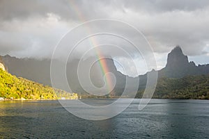 Rainbow and Tropical Island