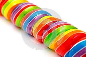Rainbow Twirl Lollipop Candies