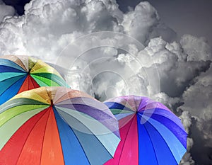 Rainbow umbrella